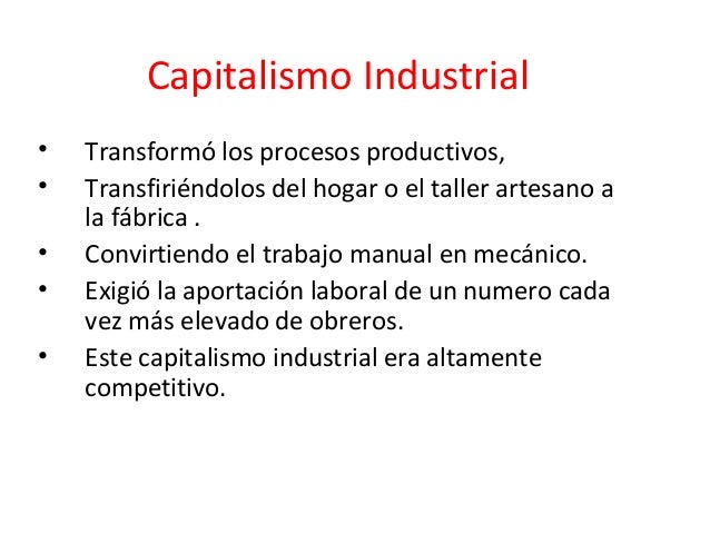 Resultado de imagen de capitalismo industrial Imágenes