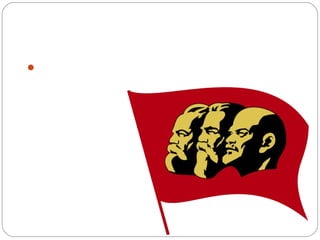 Marxismo
Esto, es necesario para
avanzar hacia una
sociedad sin clases
sociales, lo cual es
conocido como
Comunismo.
Corresponde a la segunda
etapa del marxismo.
 