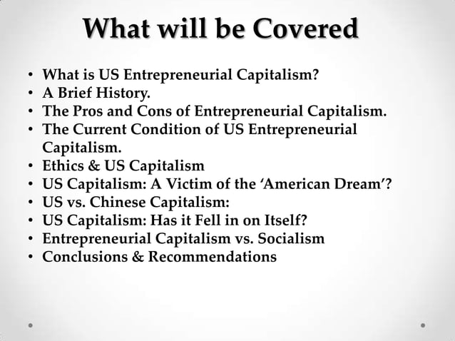 US Capitalism Presentation | PPT
