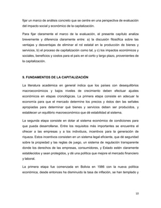 Capitalización de las empresas y los estados | DOCX