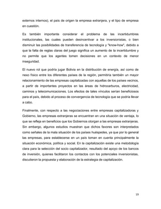 Capitalización de las empresas y los estados | DOCX