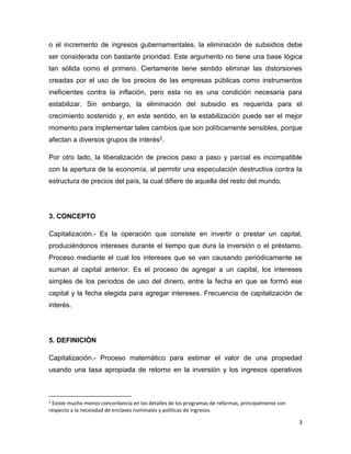 Capitalización de las empresas y los estados | DOCX