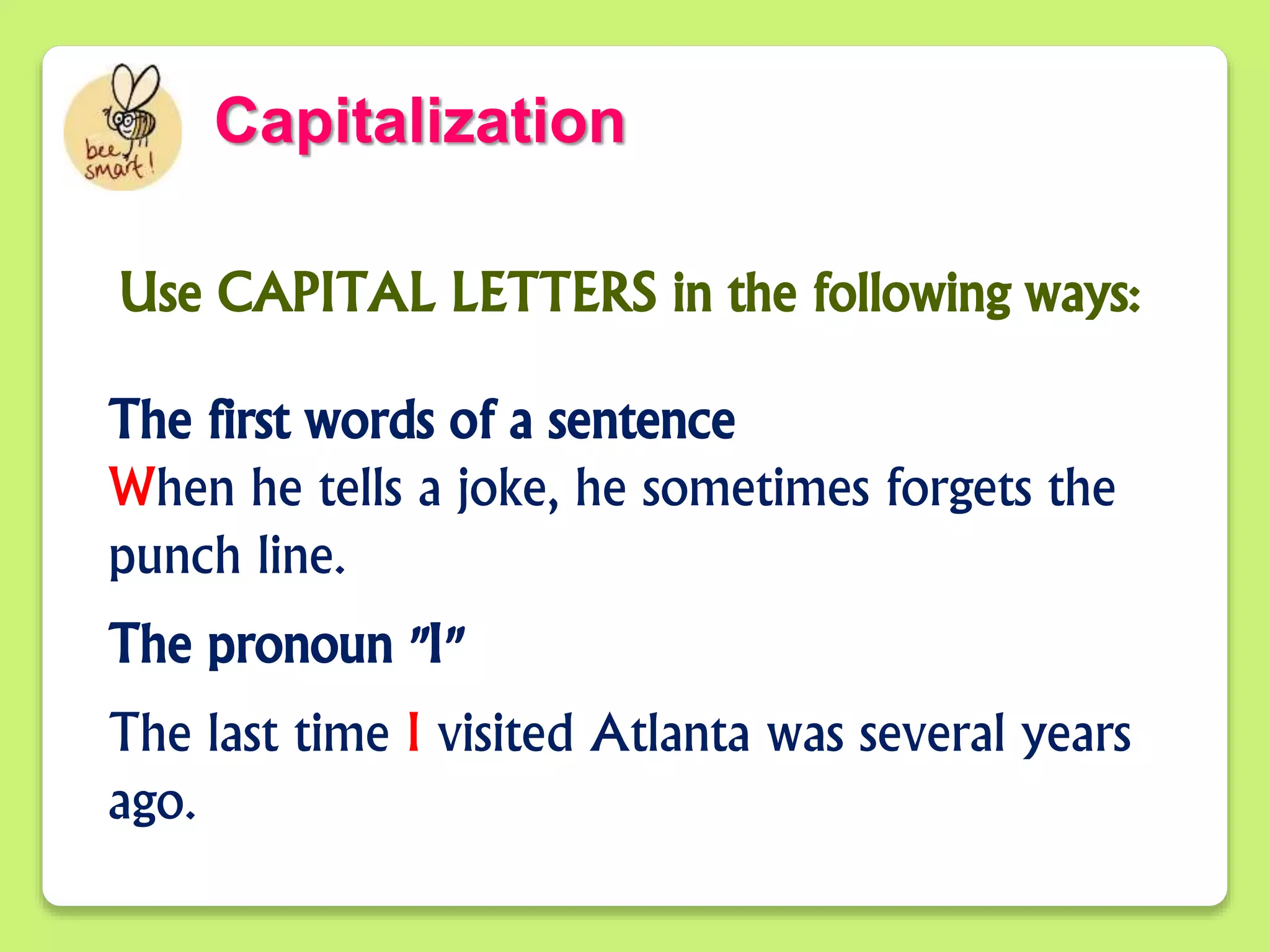 Rules in Capitalization PPT