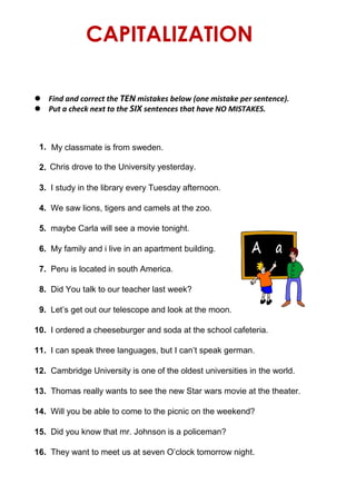 Capitalization todo | PDF