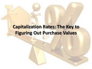 Capitalization Rates: The Key to
Figuring Out Purchase Values
 