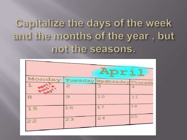 Capitalization rules 1 5