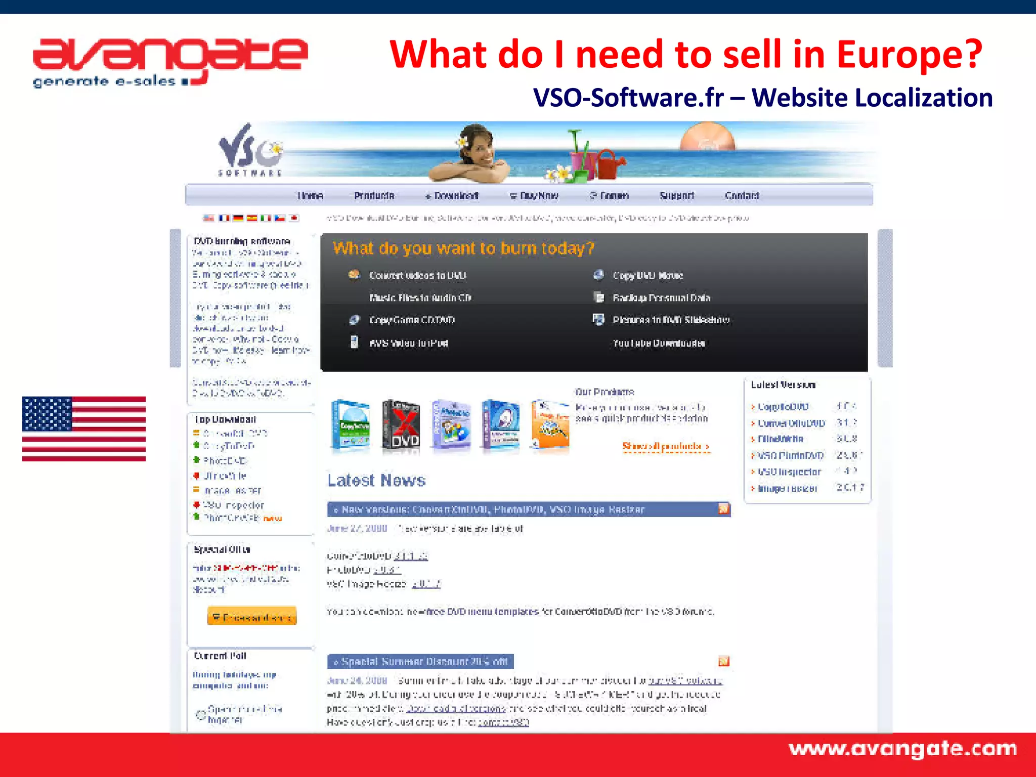 What do I need to sell in Europe?  VSO-Software.fr – Website Localization 