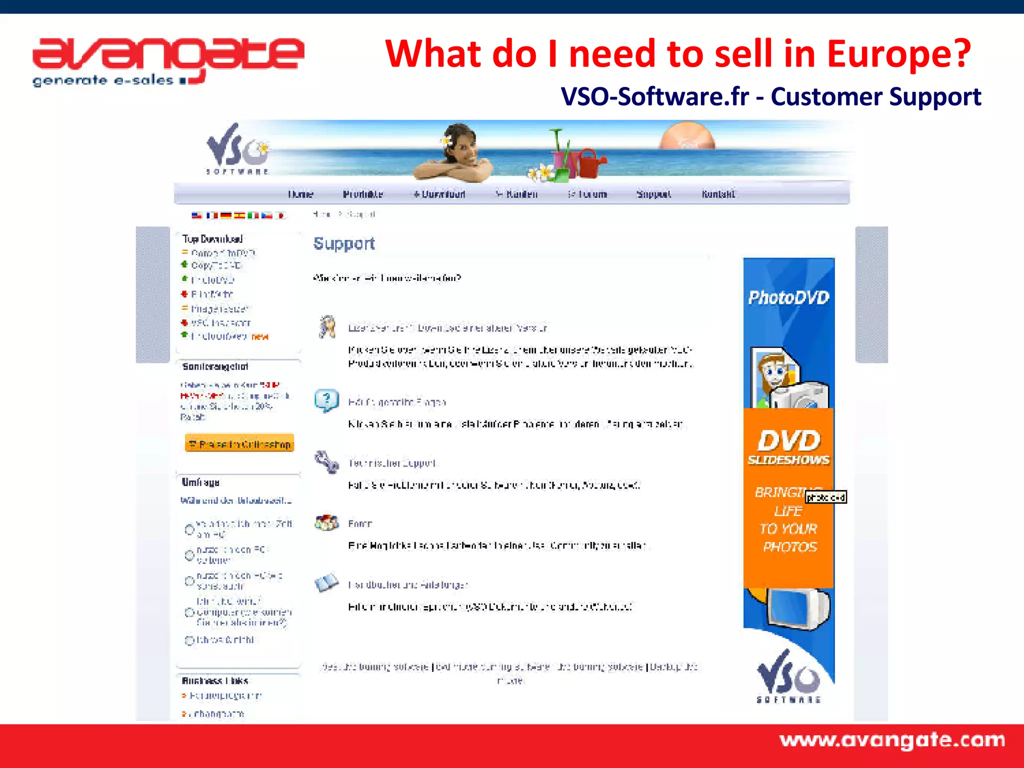 What do I need to sell in Europe?  VSO-Software.fr - Customer Support 