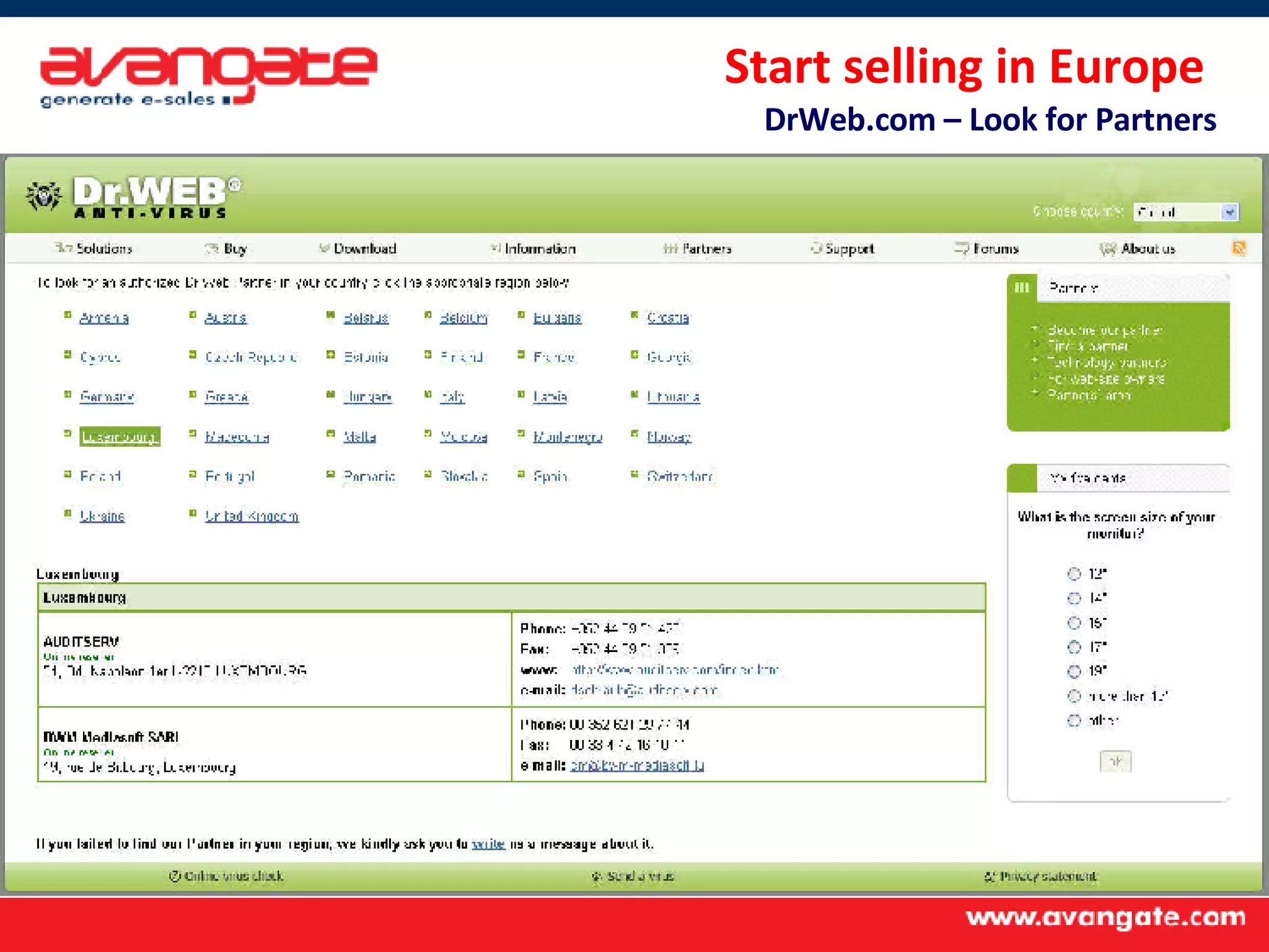 Start selling in Europe  DrWeb.com – Look for Partners 