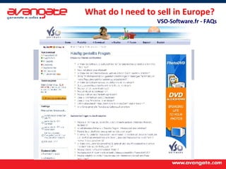 What do I need to sell in Europe?  VSO-Software.fr - FAQs 