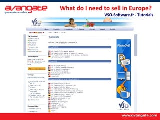 What do I need to sell in Europe?  VSO-Software.fr - Tutorials 
