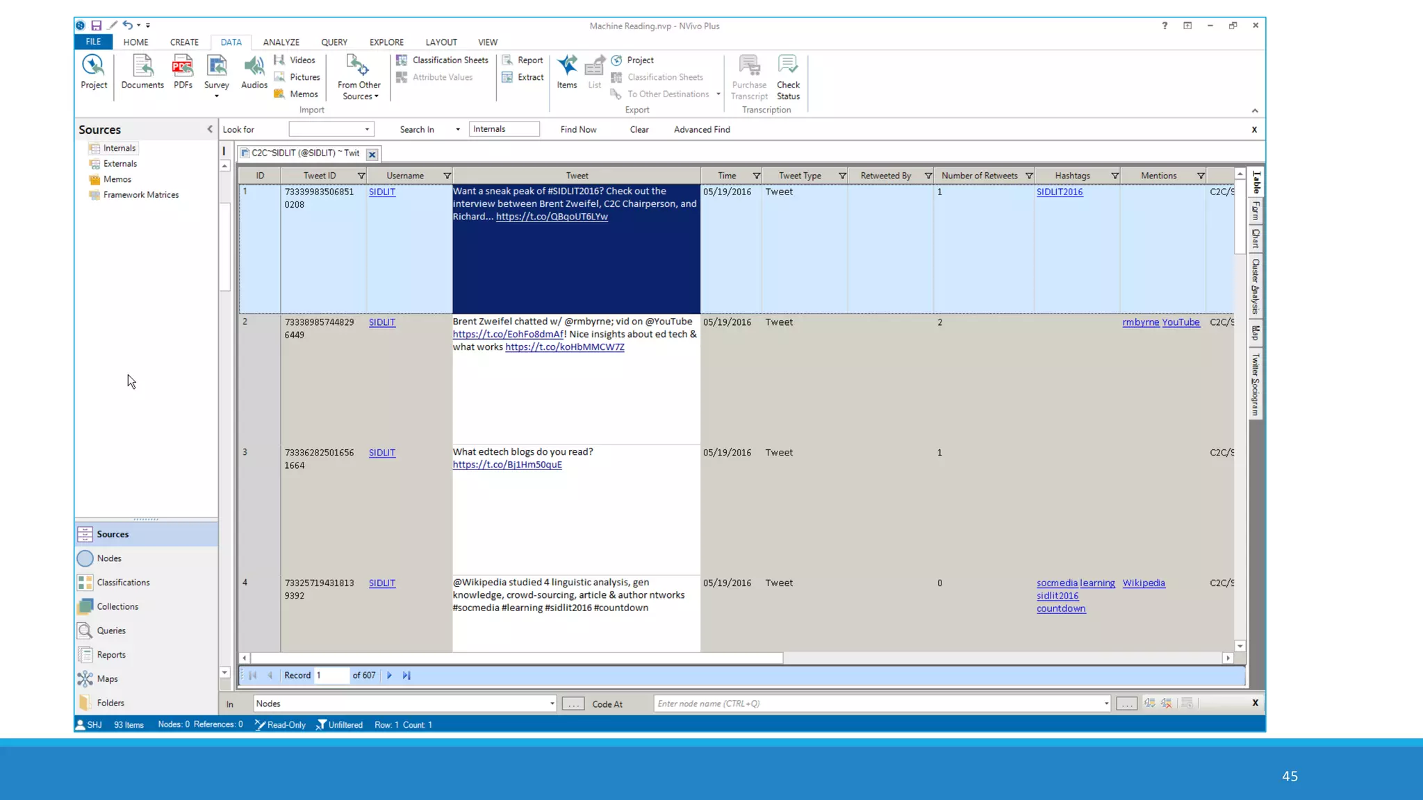 45
interactive word tree based on “machine reading”
 
