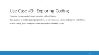 61
3D cluster chart of Twitter users clustered by word similarity (zoomable,
pannable, interactive)
 