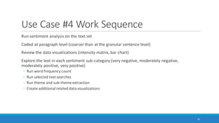 70
sunburst hierarchy chart showing extracted themes and subthemes from the
Tweetstream
 
