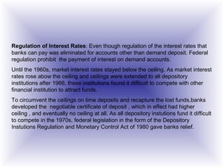 Depository Ceiling Capital market | PPT