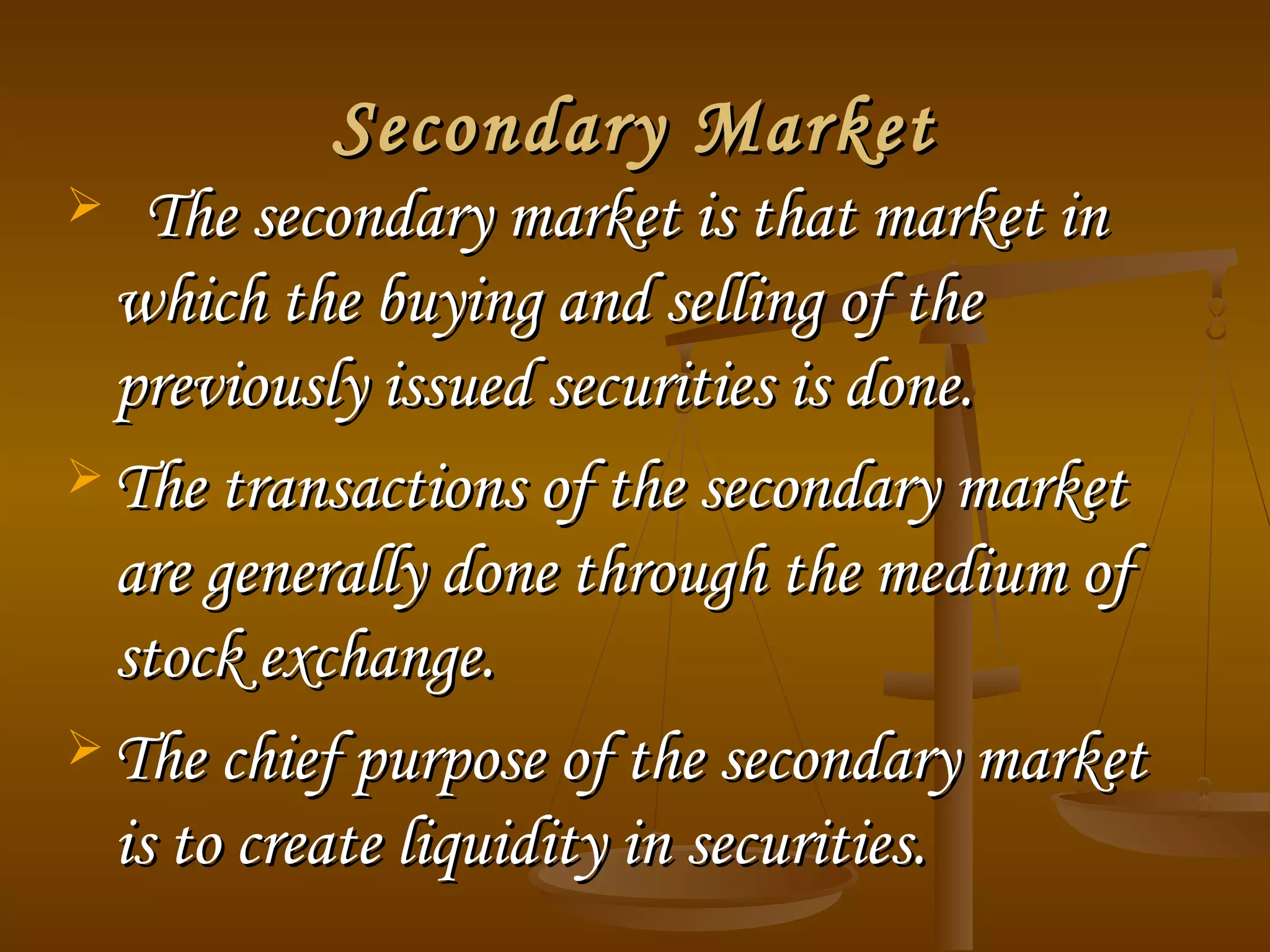 Capital market ppt | PPT