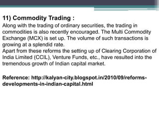 Capital market reforms | PPTX