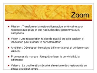 PrismeidentitaireLe M du logoRonald Un BigMacJoyeux, décontracté, sympaRelation ami-ami, voir grand frèreCulture populaire qui vient des USAGroupes d’amis, de potesC’est cool, c’est bon, c’est sympa