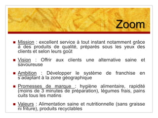 PrismeidentitaireLa lettre Q, la couleur rouge Humour décalé, jeune créativitéTolérance, complicité confianceEuropéenneJeunes, 15-35, toutes CSP, restaurant populaireConsommateurs ayant du goût et sachant faire la différence
