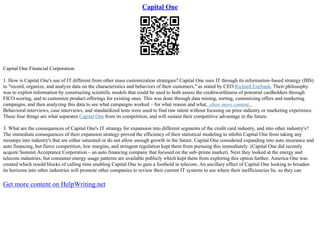 Capital One | PDF