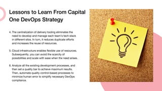 Capital One DevOps Case Study: A Bank with the Heart of Tech Company | PDF