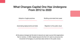 Capital One DevOps Case Study: A Bank with the Heart of Tech Company | PDF