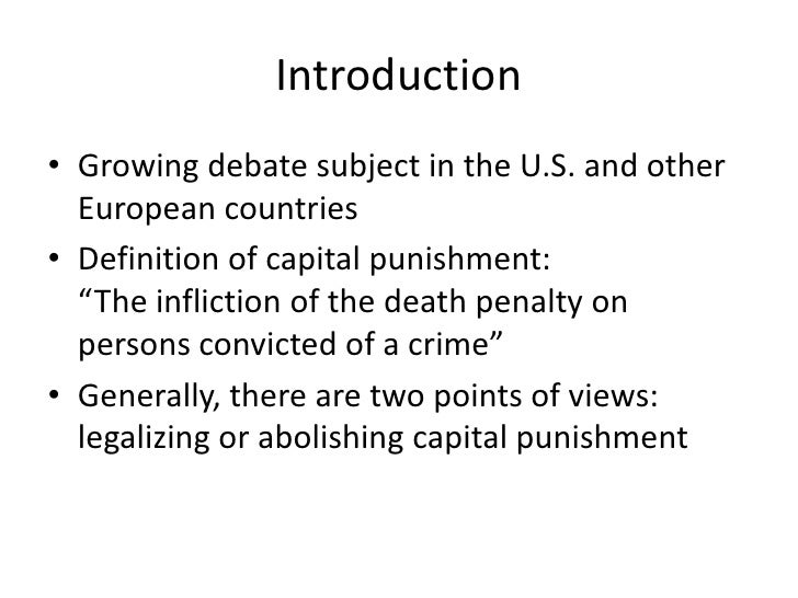 Essay capital punishment conclusion
