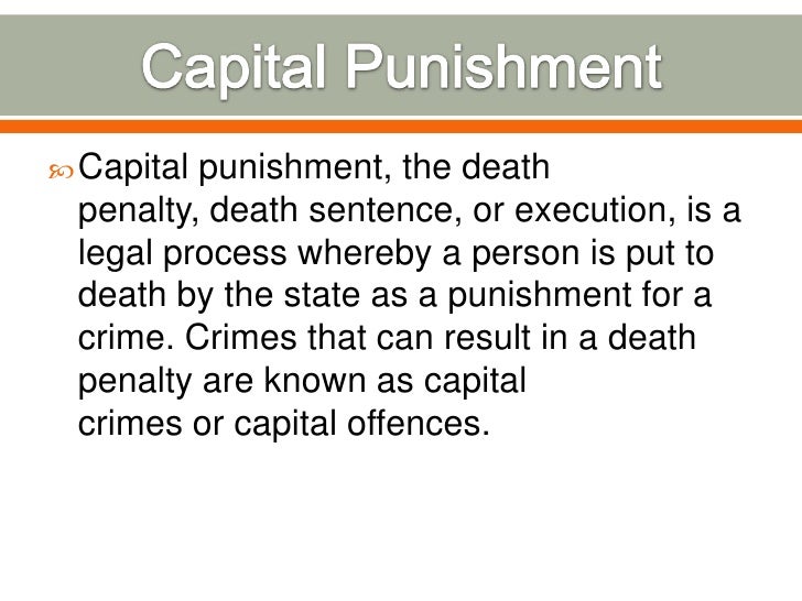Capital punishment