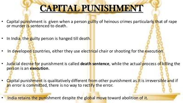 dissertation topics on capital punishment