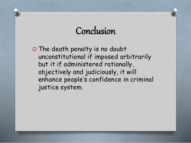 capital punishment research paper conclusion