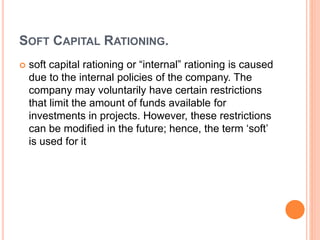 Capital rationing | PPTX