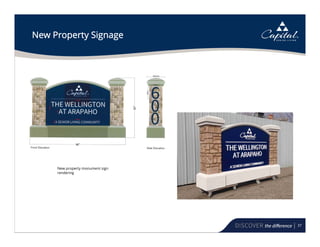 37
New Property Signage
New property monument sign
rendering
 