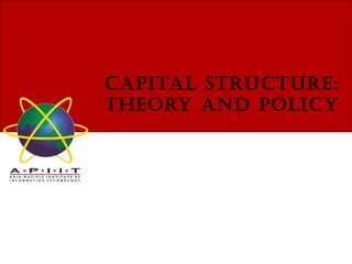 CAPITAL STRUCTURE:
THEORY AND POLICY

 