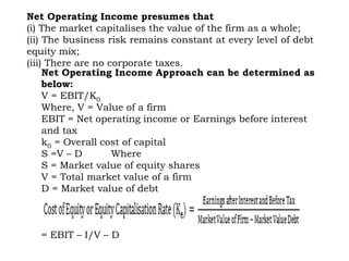 Operating Income Structure Capital structure | PPTX