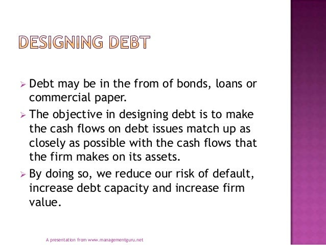 issuing debt and bond valuation essay Purpose of assignment the purpose of this assignment is to demonstrate to students how the issuance of debt to purchase outstanding common stock could affect the value of the company's equity and redefine the capital structure. issuing debt and bond valuation essay Purpose of assignment the purpose of this assignment is to demonstrate to students how the issuance of debt to purchase outstanding common stock could affect the value of the company's equity and redefine the capital structure.