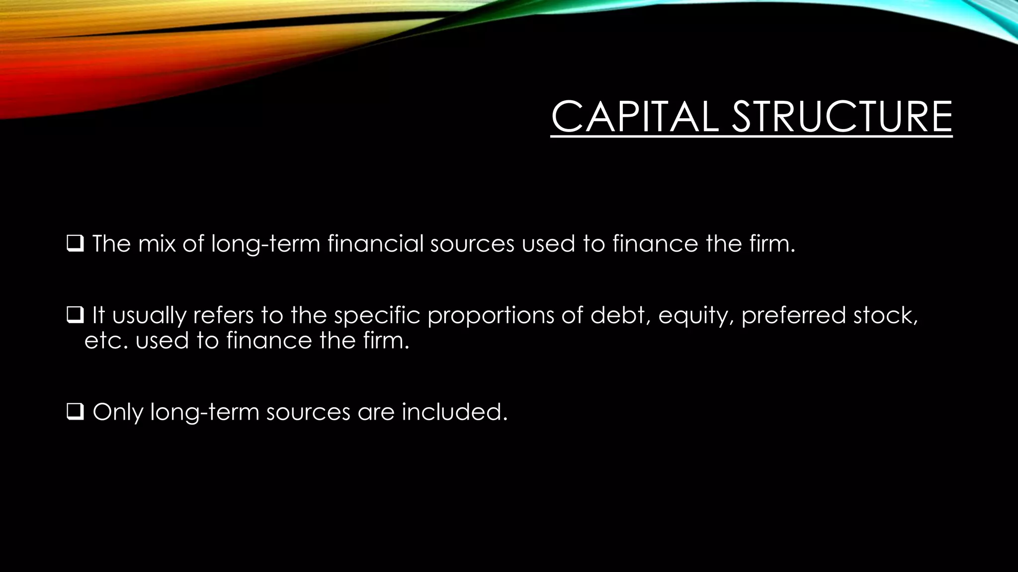 Capital structure and Financial leverage | PPTX