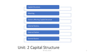 Capital structure and Leverage with problems | PPTX