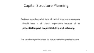 Capital structure and Leverage with problems | PPTX