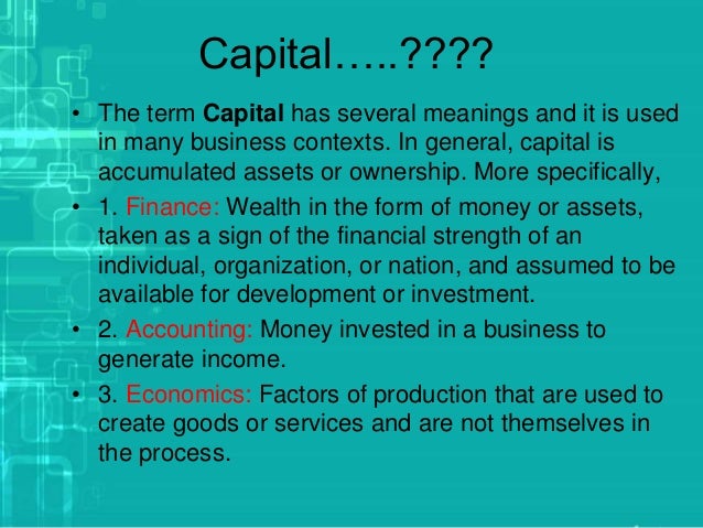 Capital structure