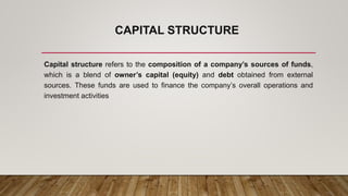 Capital Introduction Capital Structure INTRO NI and NOI .pptx