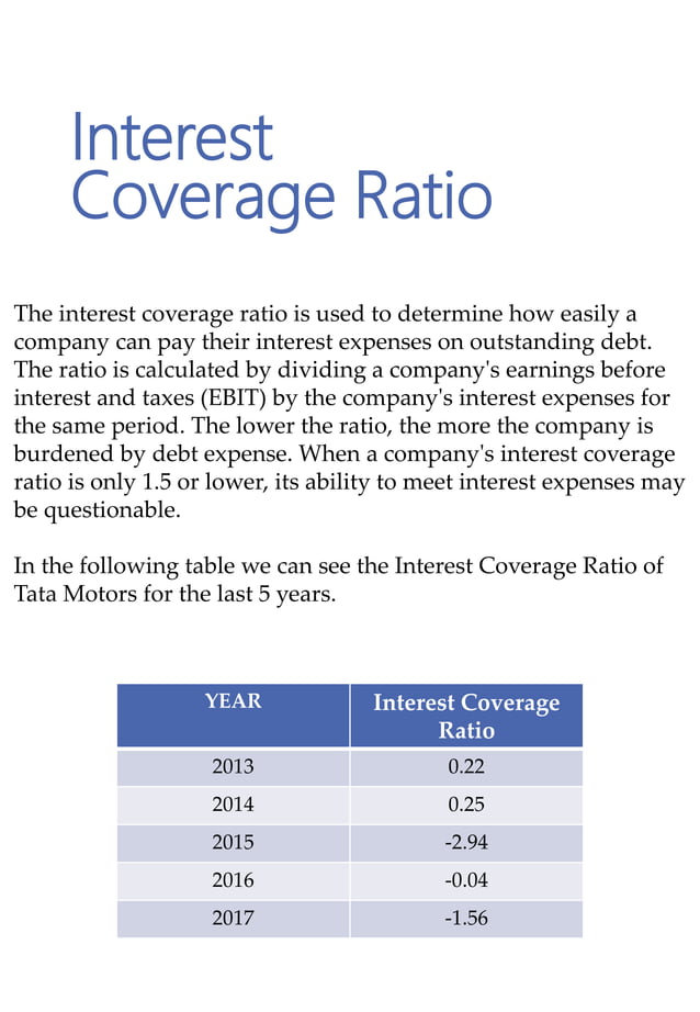 Capital Structure of Tata Motors