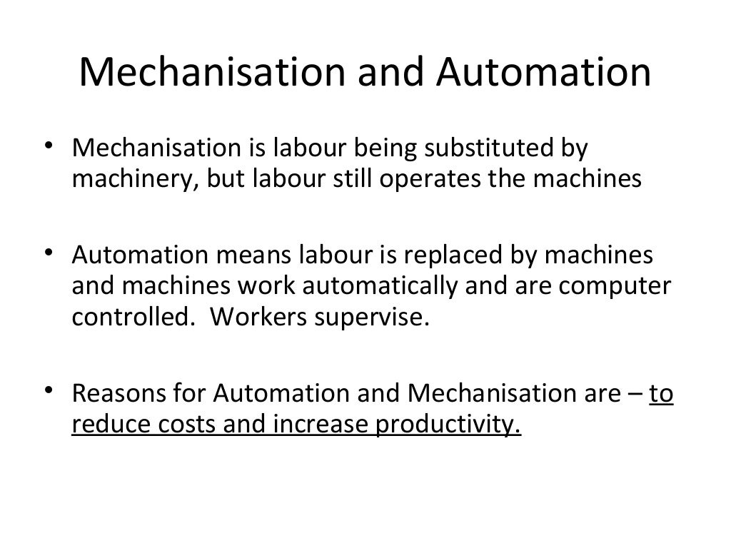 Capital Versus Labour Intensive