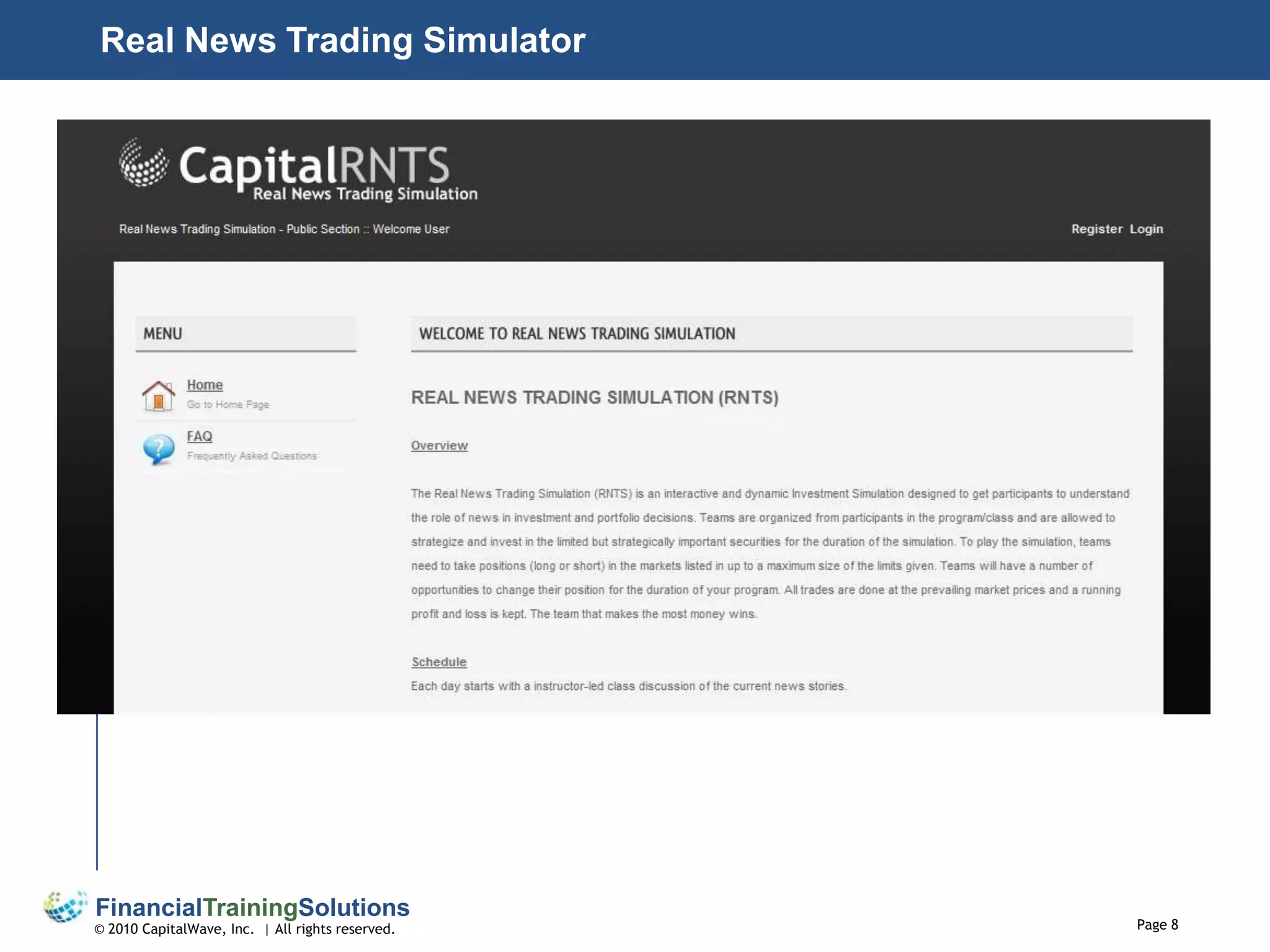 Real News Trading Simulator