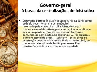 Capitanias hereditárias governo geral | PPTX
