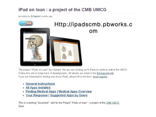 Http://ipadscmb.pbworks.c
            om
 