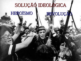 SOLUÇÃO IDEOLÓGICA
HEROÍSMO

REVOLUÇÃO

 