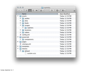 Sunday, September 18, 11
 