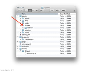 Sunday, September 18, 11
 