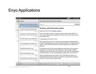 Enyo Applications




13   © 2011 Hewlett-Packard Development Company, L.P.
                                                        13
 