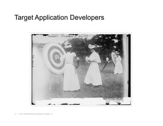 Target Application Developers




19   © 2011 Hewlett-Packard Development Company, L.P.
 
